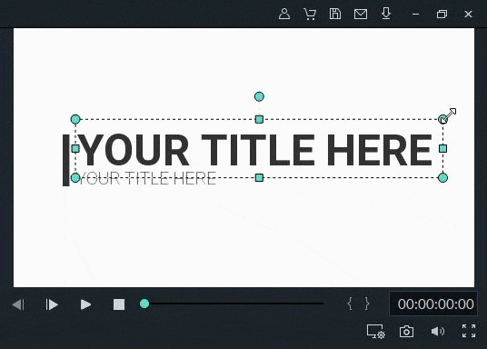filmora9 テキストの編集 変形