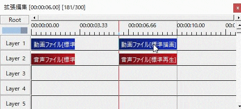 AviUtl カット編集