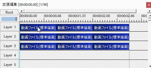 AviUtl 便利なタイムラインの操作