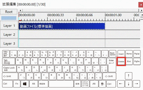 AviUtl 覚えておくと便利なショートカットキー