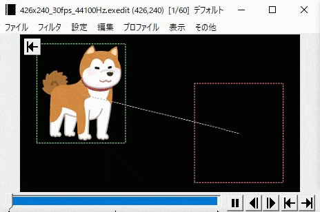 AviUtl 画像を動かす方法