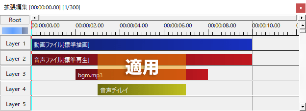 AviUtl 音声ディレイ