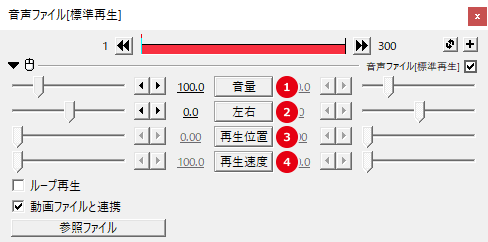 AviUtl 音声を追加・編集（BGM・効果音）