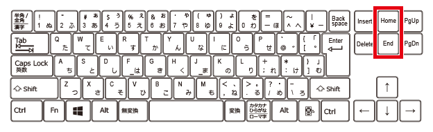 AviUtl ショートカットキー 最初と最後のフレームに移動