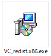 「Visual C++ 再頒布可能パッケージ」をインストール
