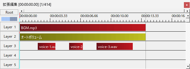 AviUtl オートボリューム 使い方 基本操作