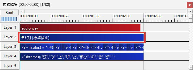 AviUtl Subtitler ハイライト