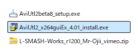 出力プラグイン 「x264guiEx」 をインストール