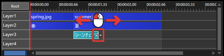 AviUtl2 シーンチェンジを追加